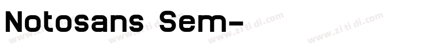 Notosans Sem字体转换